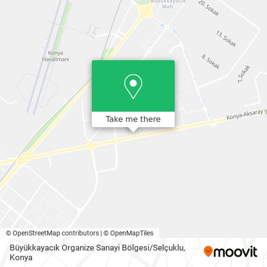 Büyükkayacık Organize Sanayi Bölgesi / Selçuklu map