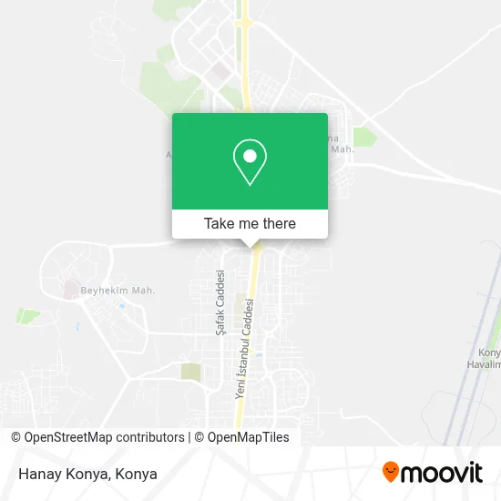 Hanay Konya map