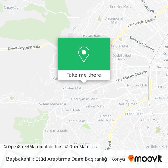 Başbakanlık Etüd Araştırma Daire Başkanlığı map