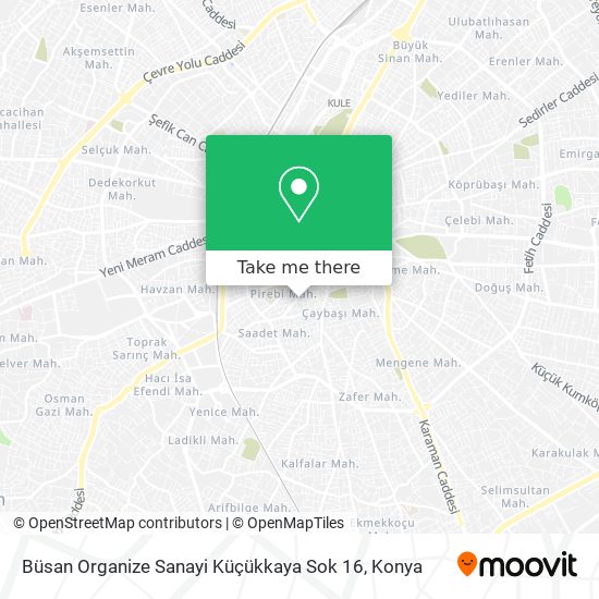 Büsan Organize Sanayi Küçükkaya Sok 16 map