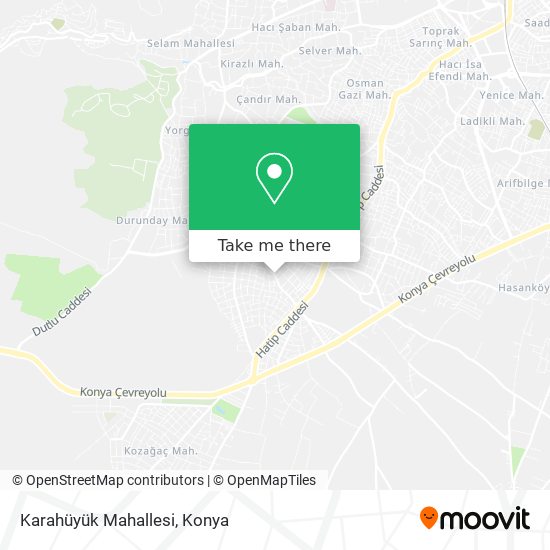 Karahüyük Mahallesi map