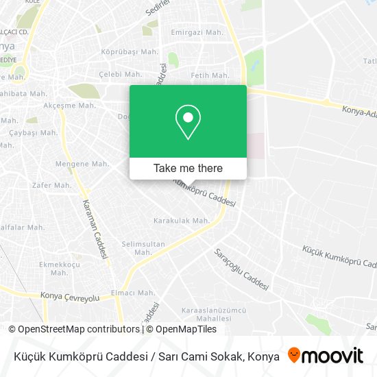 Küçük Kumköprü Caddesi / Sarı Cami Sokak map