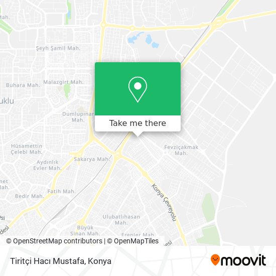 Tiritçi Hacı Mustafa map