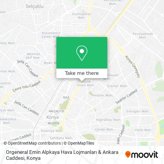 Orgeneral Emin Alpkaya Hava Lojmanları & Ankara Caddesi map