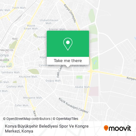 Konya Büyükşehir Belediyesi Spor Ve Kongre Merkezi map