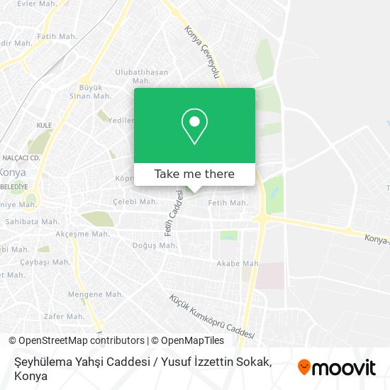 Şeyhülema Yahşi Caddesi / Yusuf İzzettin Sokak map