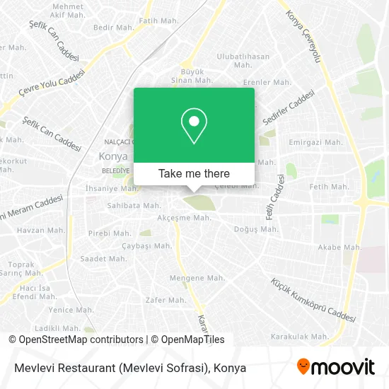Mevlevi Restaurant (Mevlevi Sofrasi) map