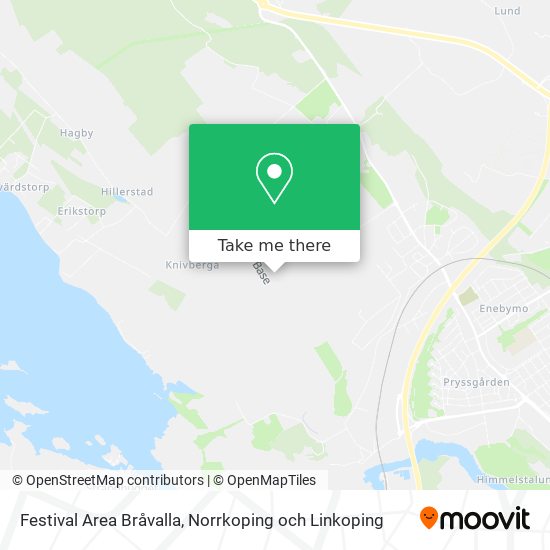 How to get to Festival Area Bråvalla in Norrköping by Bus or Light Rail?