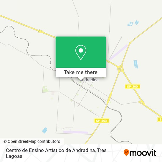 Centro de Ensino Artístico de Andradina map