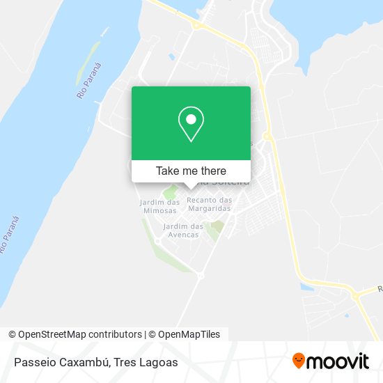 Passeio Caxambú map
