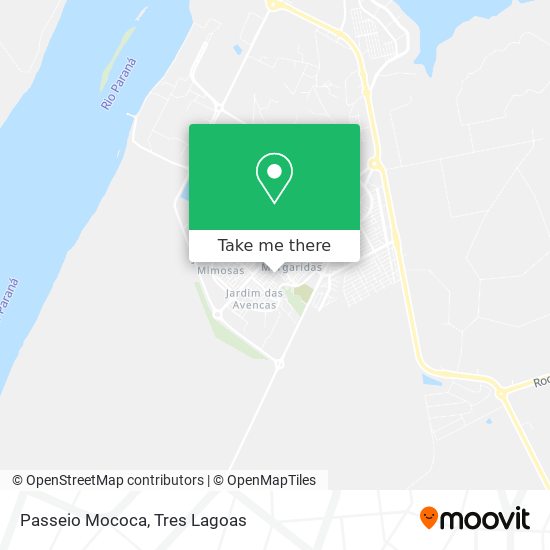 Passeio Mococa map