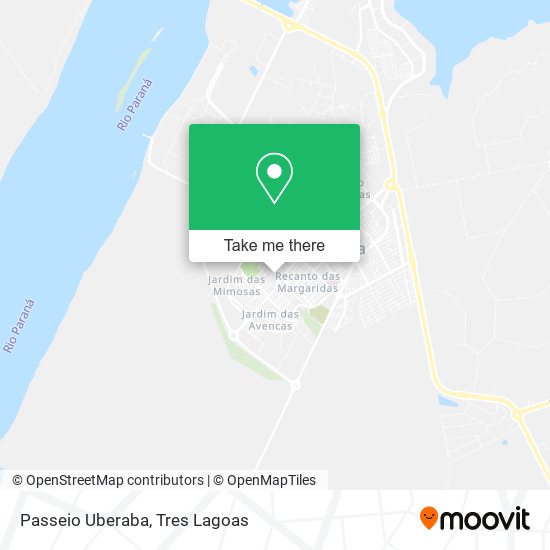 Passeio Uberaba map