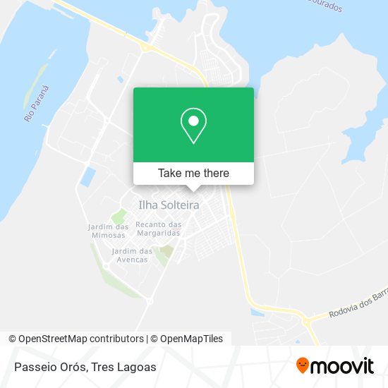 Passeio Orós map