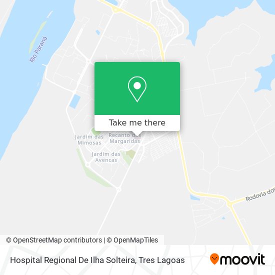 Hospital Regional De Ilha Solteira map