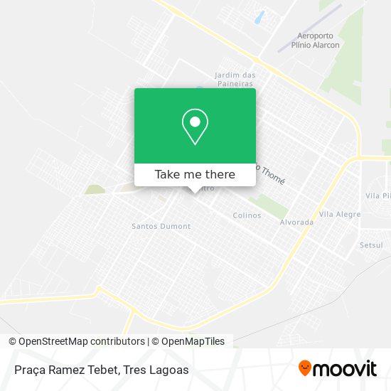 Mapa Praça Ramez Tebet