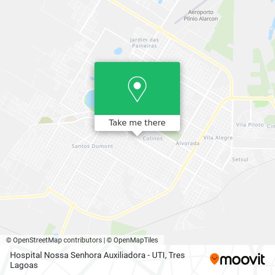 Mapa Hospital Nossa Senhora Auxiliadora - UTI