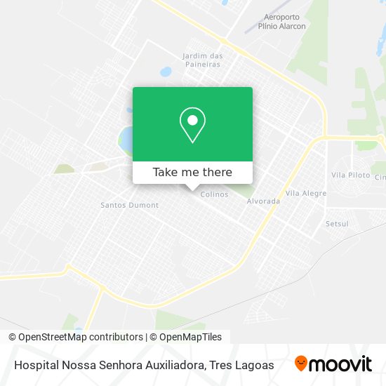 Mapa Hospital Nossa Senhora Auxiliadora