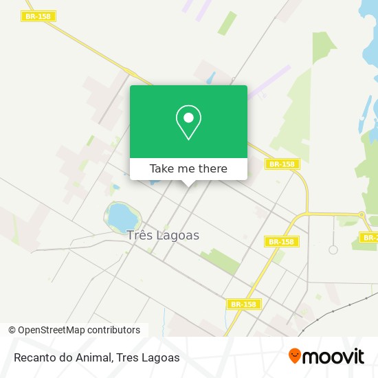 Recanto do Animal map