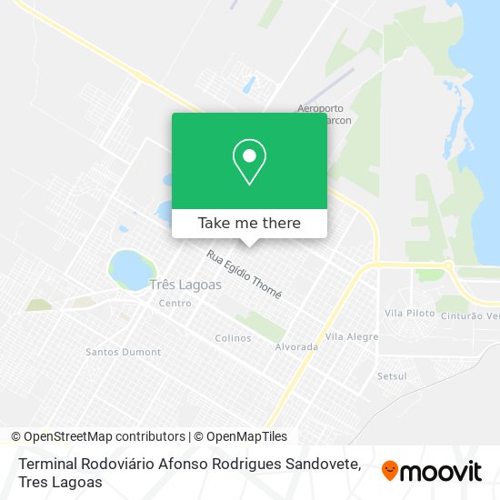 Terminal Rodoviário Afonso Rodrigues Sandovete map