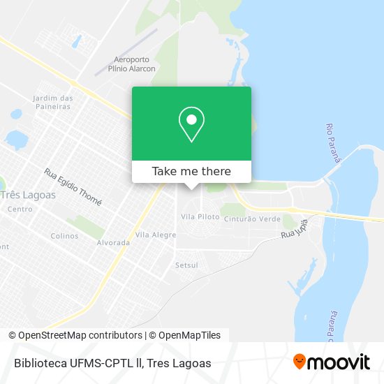 Biblioteca UFMS-CPTL ll map