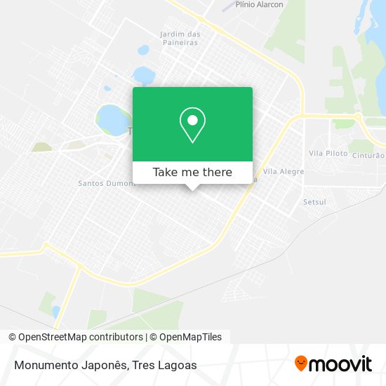 Monumento Japonês map