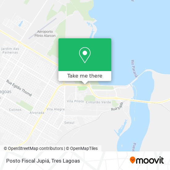 Posto Fiscal Jupiá map