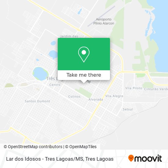 Lar dos Idosos - Tres Lagoas / MS map