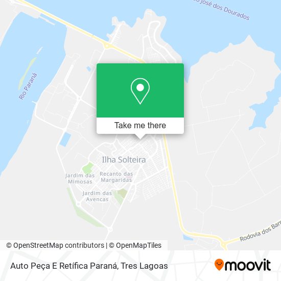 Mapa Auto Peça E Retífica Paraná