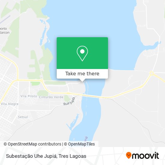 Subestação Uhe Jupiá map