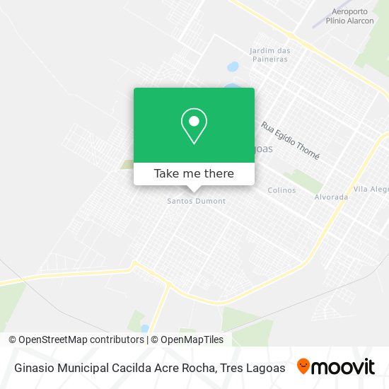 Mapa Ginasio Municipal Cacilda Acre Rocha