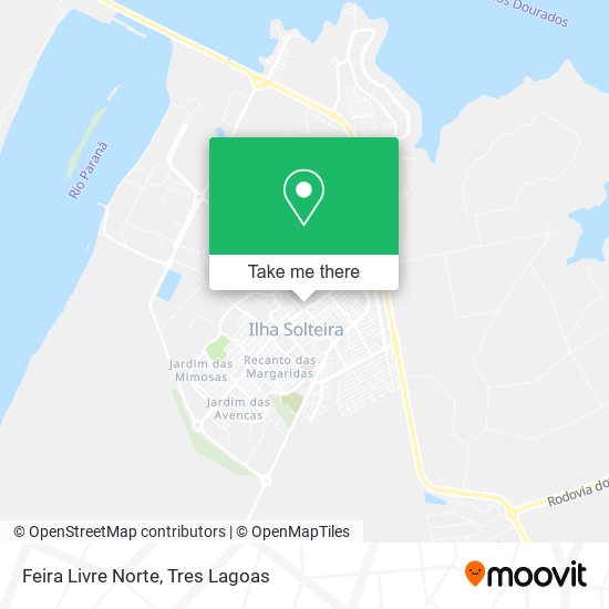 Mapa Feira Livre Norte