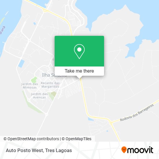 Mapa Auto Posto West