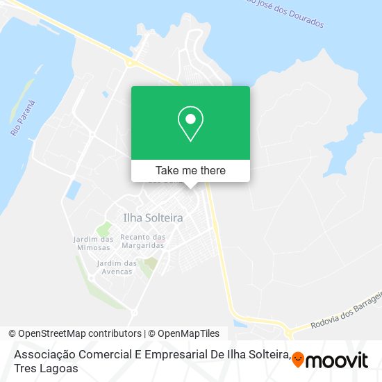 Mapa Associação Comercial E Empresarial De Ilha Solteira