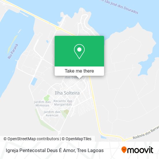 Mapa Igreja Pentecostal Deus É Amor