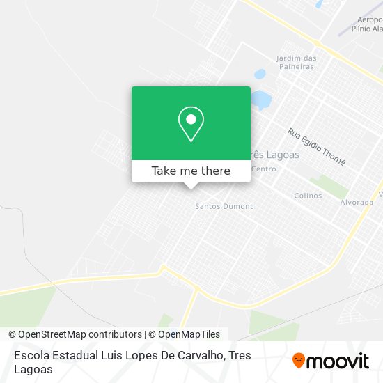 Mapa Escola Estadual Luis Lopes De Carvalho