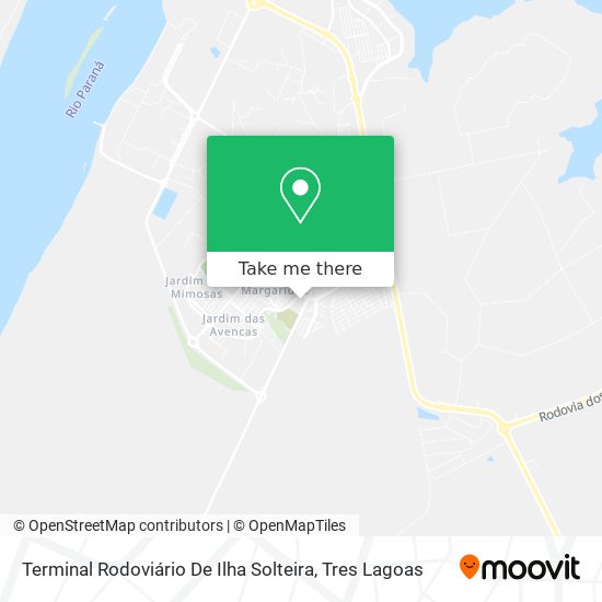 Terminal Rodoviário De Ilha Solteira map