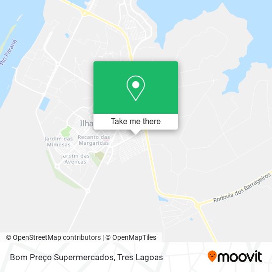 Mapa Bom Preço Supermercados