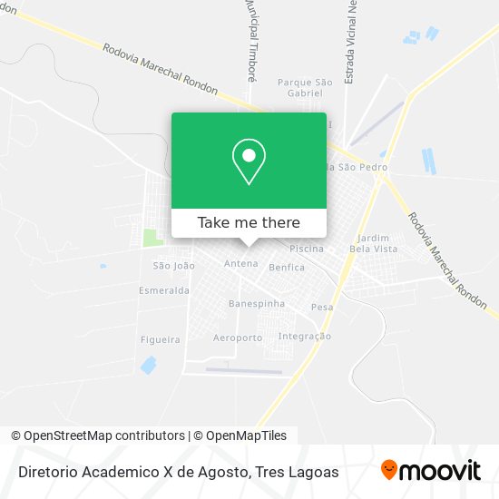 Mapa Diretorio Academico X de Agosto