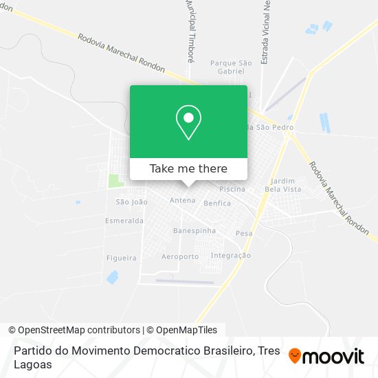 Mapa Partido do Movimento Democratico Brasileiro