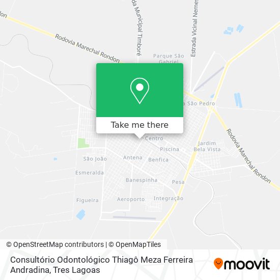 Consultório Odontológico Thiagô Meza Ferreira Andradina map