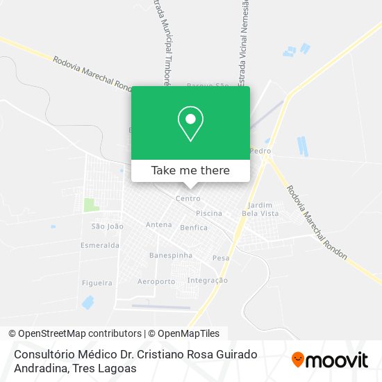 Consultório Médico Dr. Cristiano Rosa Guirado Andradina map