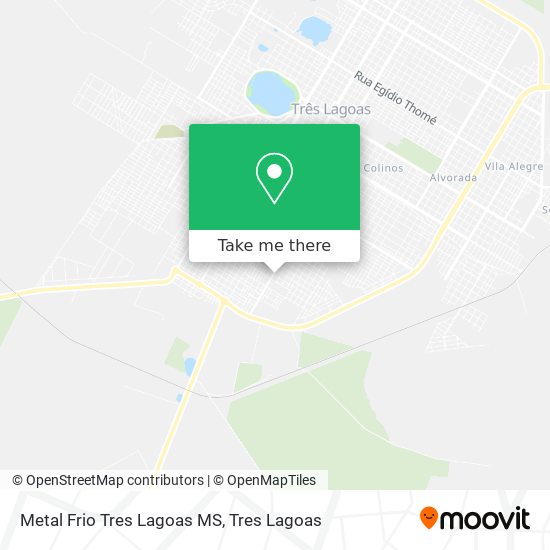 Metal Frio Tres Lagoas MS map