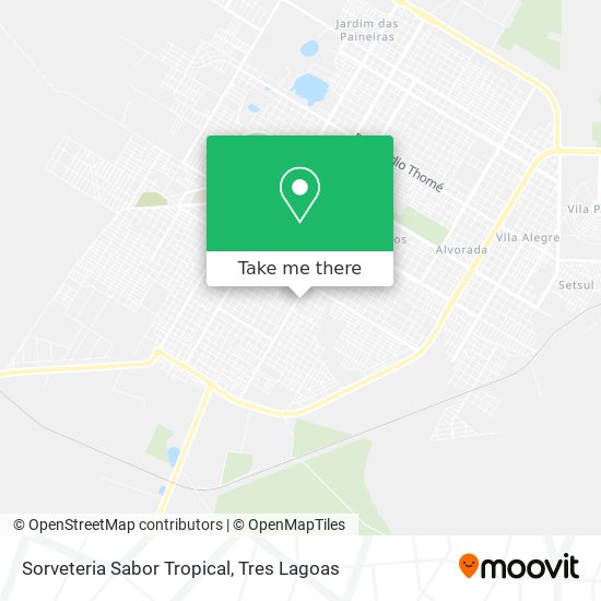 Sorveteria Sabor Tropical map