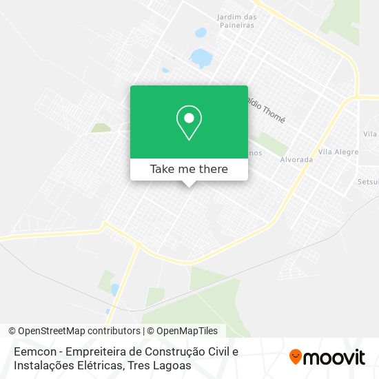 Eemcon - Empreiteira de Construção Civil e Instalações Elétricas map