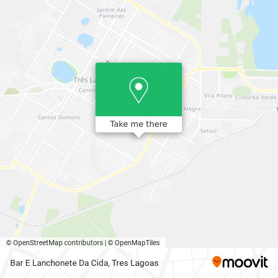Bar E Lanchonete Da Cida map