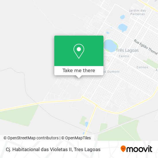 Cj. Habitacional das Violetas II map