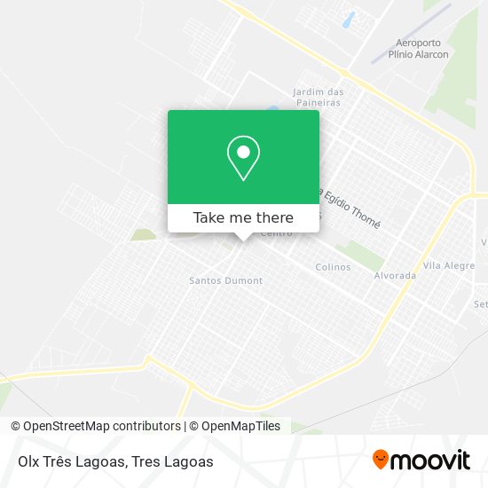 Olx Três Lagoas map