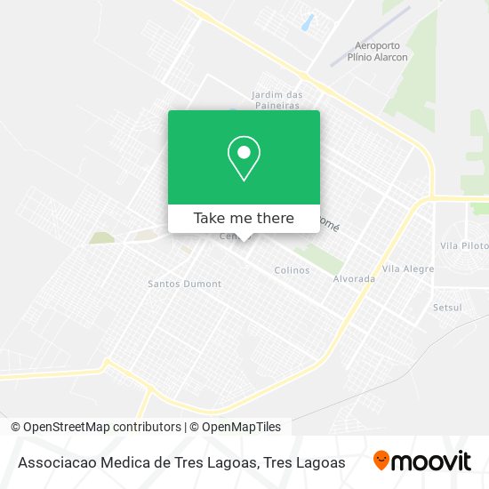 Associacao Medica de Tres Lagoas map