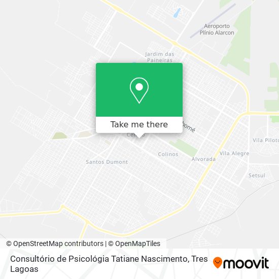 Consultório de Psicológia Tatiane Nascimento map