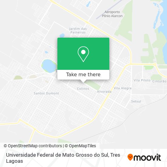 Universidade Federal de Mato Grosso do Sul map